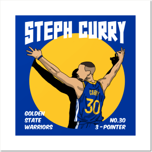Steph Curry 3 Point Celebration Posters and Art